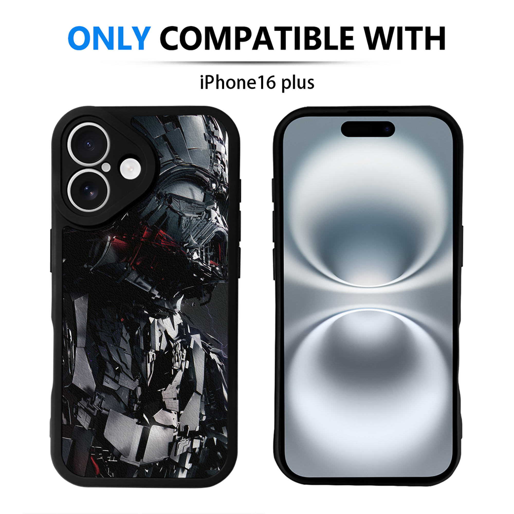 （画像用） スター・ウォーズ Star Wars 【iPhone 16シリーズ対応】シリコンスマホケース（レザー調） 材質：シリコン